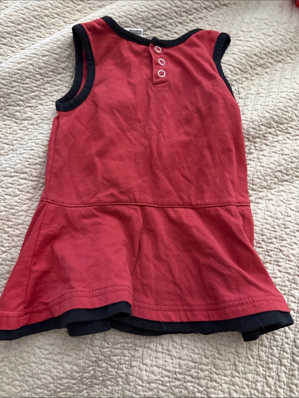 Red Sleeveless Girls Dress with Team Logo CARDINALS - 12-18m - Picture 5 of 5